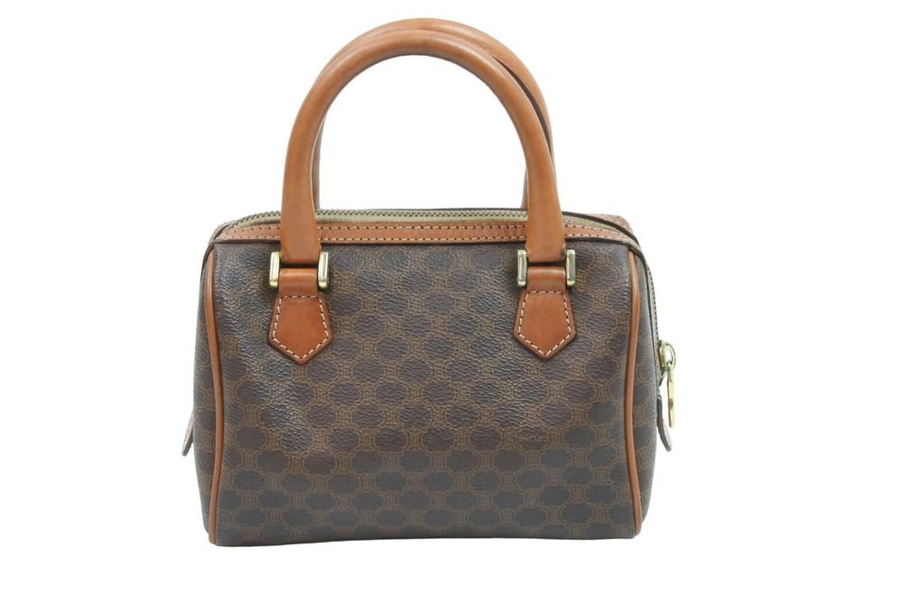 Celine Boston Macadam leather Bag Brown